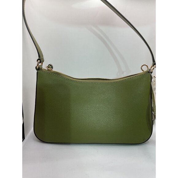 Michael Kors Olive Green Pebbled Leather Crossbody Bag With Adjustable Strap & G - Picture 5 of 13